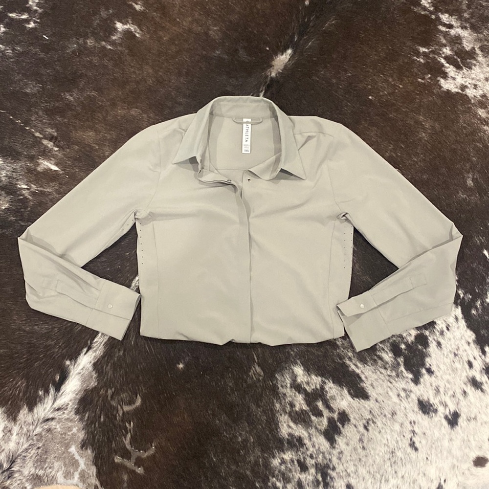 Athleta Button Down Bodysuit XXS